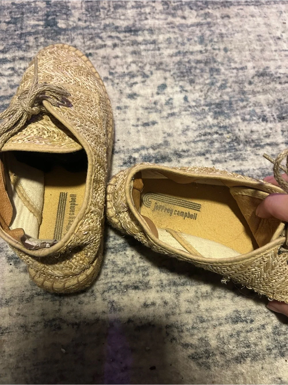 Jeffrey Campbell Woven Raffia Tan Espadrilles
